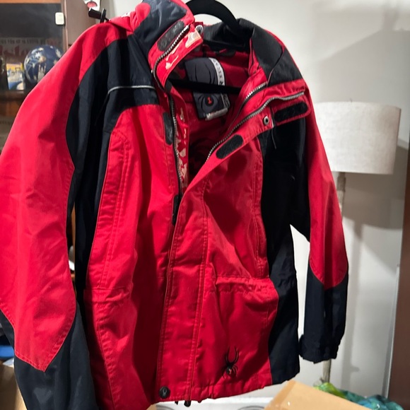 Kids Spyder Red and Black Jacket